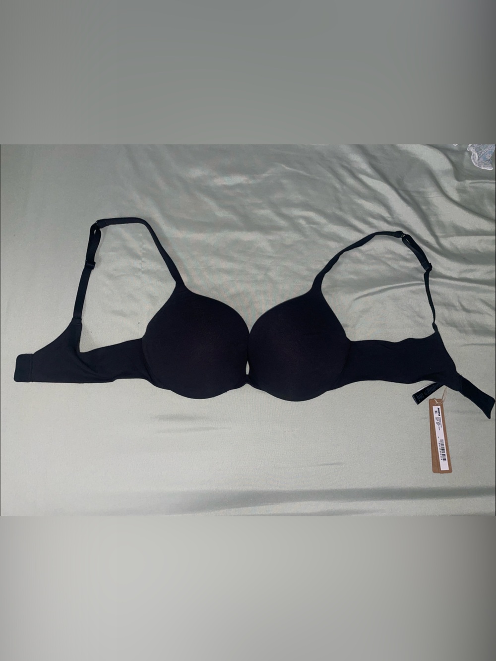 SKIMS Black Smooth Lightly Padded T-Shirt Bra